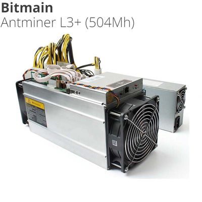 Van de Mijnwerkersmachine scrypt 800W Litecoin van LTC DOGECOIN Antminer L3+ 504m Asic van het de dogemuntstuk de mijnbouwhulpmiddel