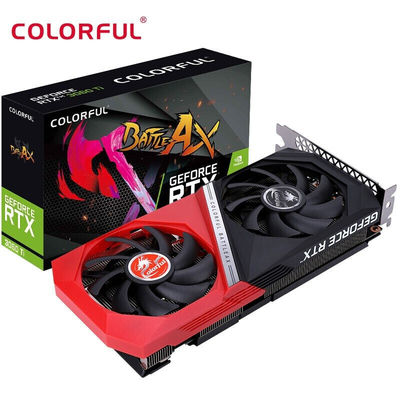 Van de Kaartgeforces RTX3060Ti van de Desktop het Afzonderlijke Grafiek het DUO V2 LHR Lichte Achtervolgen